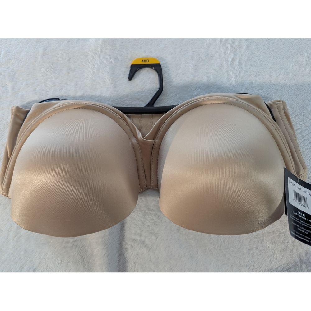 Maidenform Strapless Bra Womens 40D Beige New SN6990 Multi-Way Underwire